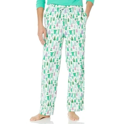 Abbildung von Amazon Essentials Herren Atmungsaktive Flanell Pyjamahose (Erhältlich In Groß Und Schwer), Ecru Weihnachtsbaum, 5XL Große Größen