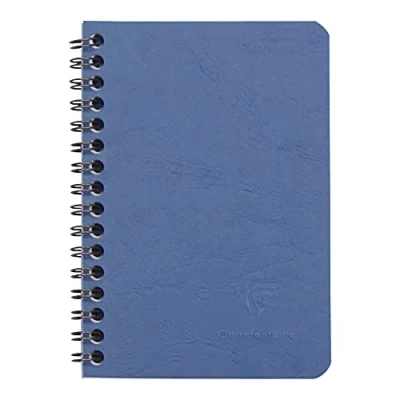 Abbildung von Clairefontaine 785924C Spiralbuch (Age Bag kariert, 9,5 x 14 cm, 50 Blatt) 1 Stück blau
