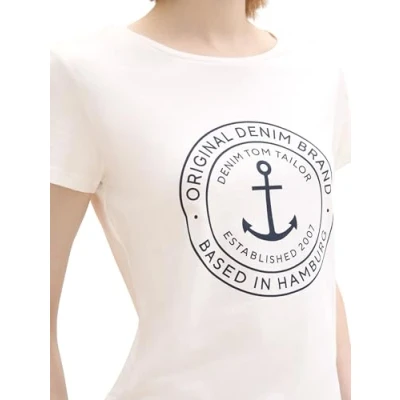 Abbildung von TOM TAILOR Denim V Shirt, mit Statement Prints
