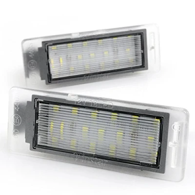 Abbildung von LIGHTDELUX Ersatz für 2 x LED Kennzeichenbeleuchtung ohne Fehlermeldung mit E Prüfzeichen kompatibel Mokka ab 2012, Insignia Sports Tourer 11.2013 V 031908