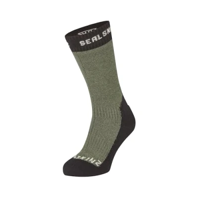 Abbildung von SEALSKINZ Unisex Waterproof Cold Weather Mid Length Stanfield Wasserdichte Socken Für Extremes Kaltes Wetter, Mittellang, Olivgrün, XL EU