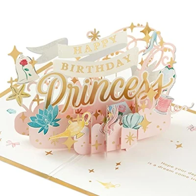 Abbildung von Hallmark Signature Paper Wonder Pop Up Geburtstagskarte für Kinder (Disney Princess)