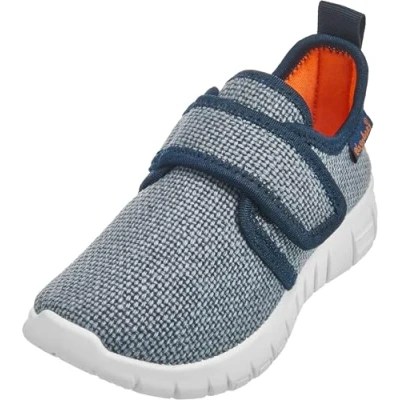 Abbildung von Playshoes Hausschuh Uni Unisex Kinder Hausschuh, Jeansblau, 30 EU