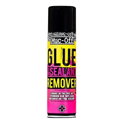 Abbildung von Muc Off Glue &amp; Sealant Remover Aufkleber Entferner Fahrradreiniger Rahmen und Felgenreiniger Entfernt Effektiv Aufkleber, Felgenbandkleber Getrocknete Dichtmittelreste von Felgen