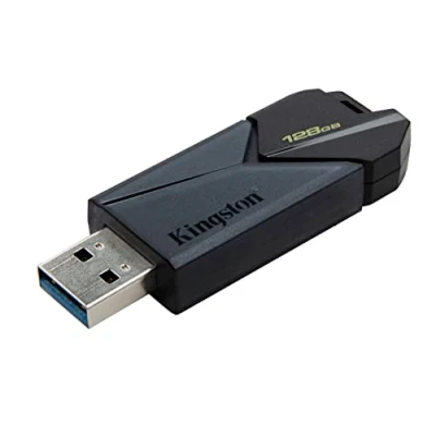 Abbildung von Kingston DataTraveler Exodia Onyx USB Stick 3.2 DTXON/128GB Gen 1 mit schlanker, beweglicher Kappe, schwarz
