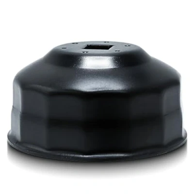 Abbildung von CCLIFE 100 mm Ölfilterschlüssel 3/8&#039;&#039; Ölfilterkappen ÖlFilter Werkzeug Auto 15 kant