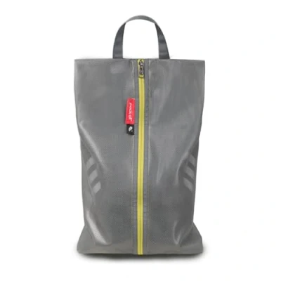 Abbildung von pack all Wasserfeste Reise Schuhbeutel, Schuhorganizer, Schuhtasche mit Reißverschluss, für Männer und Frauen (Plus Grau)