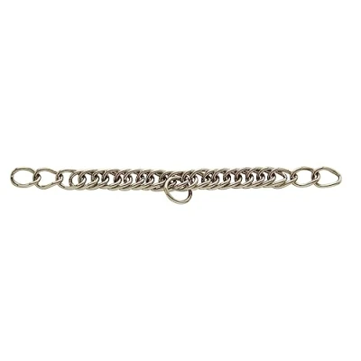 Abbildung von PFIFF 006002 Doppelgliedrige Kinnkette aus Edelstahl, strapazierfähig, hochwertig, Trense, Kandare