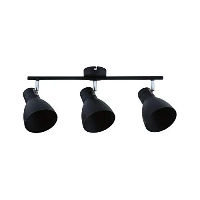 Abbildung von Paulmann 66761 Spotlight Davy 3 flammig max. 3x20 Watt Deckenleuchte Schwarz Spot Metall E27 Deckenstrahler ohne Leuchtmittel