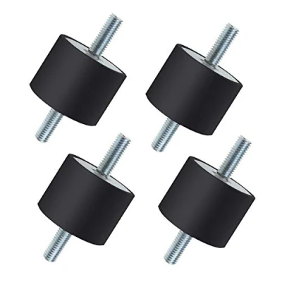 Abbildung von 4 Stück M8 40x30mm Doppelend Gummi Absorber Halterungen Anti Vibrations Isolator für Luftkompressoren Motoren Wasserpumpen