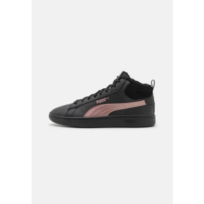 Abbildung von Puma Smash Sneaker low, Damen, Größe: 42.5, Black/rose gold Leder und lederimitat