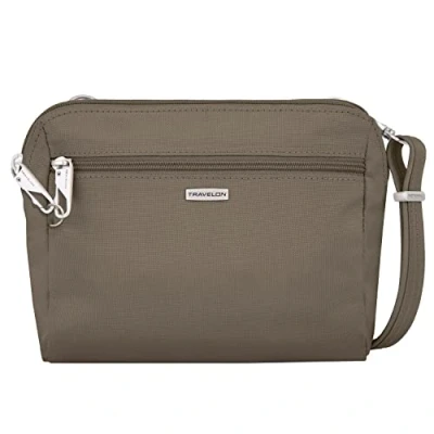 Abbildung von Travelon Unisex Erwachsene Anti Theft Classic Convertible Crossbody &amp; Waist Pack Umhängetasche, Muskatnuss
