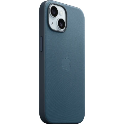 Abbildung von Apple MagSafe Textiel Back Cover Blau iPhone 15