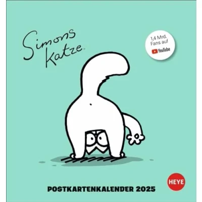 Abbildung von Simons Katze Postkartenkalender 2025: Der Katzen Kalender für alle Fans von Simon&#039;s Cat. Ein mit Postkarten zum Sammeln und Verschicken ... frechen Samtpfote (Postkartenkalender Heye)