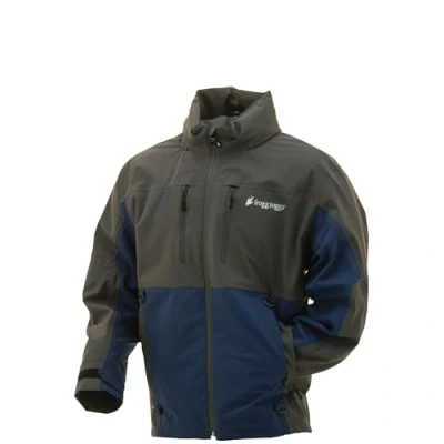 Abbildung von frogg toggs Herren II, kompatibel Co Puffjacke und Westeneinlagen Pilot 2 Guide Regenjacke, wasserdicht, atmungsaktiv, Staubblau/Schiefer