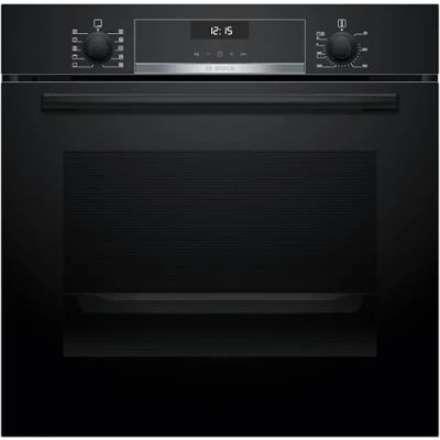 Abbildung von BOSCH Einbaubackofen Serie 6 »HBG537BB3«, mit Teleskopauszug nachrüstbar
