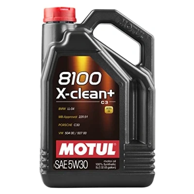 Abbildung von Motul 8100 X CLEAN+ 5W 30 5l Motoröl 106377 AUDI: A4 B9 Avant, A6 C7 Allroad, B7 Saloon, BMW: 3 Touring, 5 VOLKSWAGEN: Golf 7