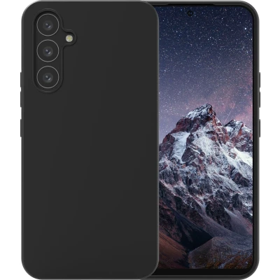 Abbildung von Samsung Galaxy A54 (5G) Hülle Recyceltem Silikon dbramante1928 Soft Case/Backcover Handyhülle Schwarz