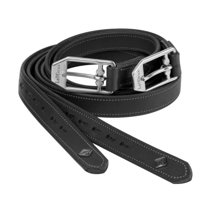 Abbildung von LeMieux Steigbügelriemen Vector Leder Schwarz 130cm