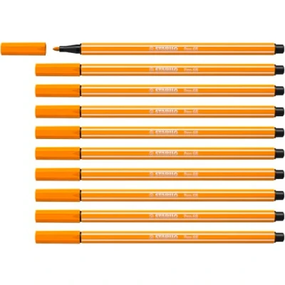 Abbildung von Premium Filzstift STABILO Pen 68 10er Pack orange