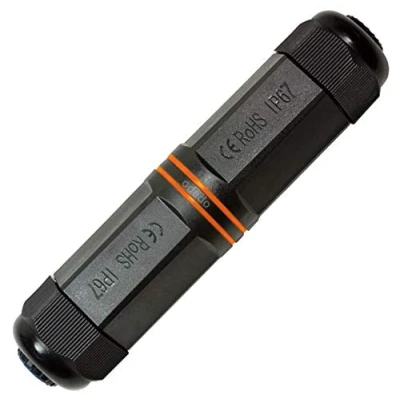 Abbildung von odedo CAT 6A RJ45 LAN Kupplung outdoor Patchkabel Verbinder wassergeschützt IP67, 10 GBit Netzwerk Kabel wasserdicht