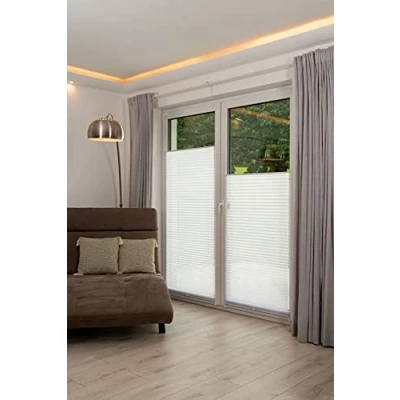 Abbildung von Khome Klemmfix Plissee Ausbrenner, Polyester, Ausbrennerstoff, 105 x 130 cm