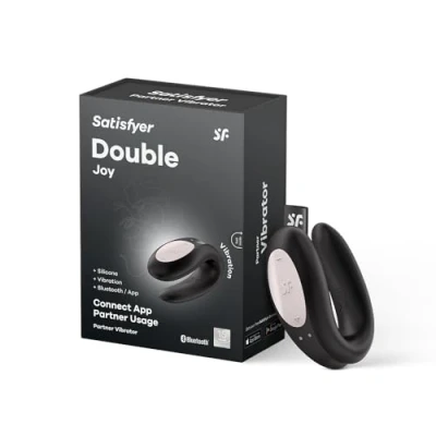 Abbildung von Satisfyer Double Joy Paarvibrator Schwarz