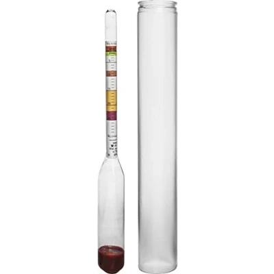 Abbildung von Browin 405550 Saccharimeter, Anzeiger des Zuckergehalts 0 29Blg, Das Aräometer für die Messung der Zuckerkonzentration wurde in Grad Blg skaliert