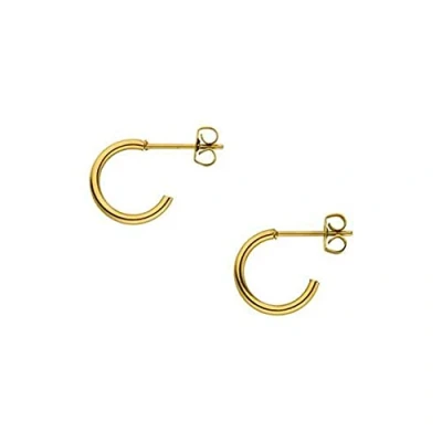 Abbildung von PURELEI® Eye Creolen Ohrringe (Gold, Silber, Rosegold), Kleinen für Damen aus langlebigem Edelstahl, Perfekt Geschenke frauen, Wasserfeste ohrringe, Durchmesser 10 mm