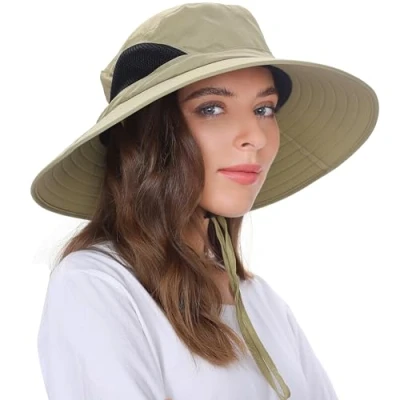 Abbildung von EINSKEY Sonnenhut Herren Damen Faltbar Safari Hut Gartenhut UV Schutz Sonnenschutz Sommerhut Breite Krempe Outdoor Anglerhut Wanderhut