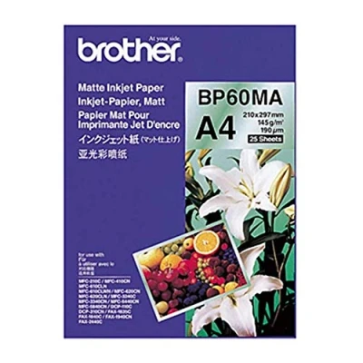 Abbildung von Brother BP60MA Inkjet Papier, A4, matt, 297 mm (B) x 210 (L), 25 Blatt