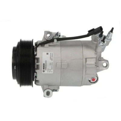 Abbildung von BOSCH 1 986 AD1 032 Kompressor 12V PAG 46 R134a mit Montageanleitung, ohne Dichtring NISSAN: Qashqai / Qashqai+2 I, X Trail, RENAULT: SCENIC 2