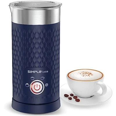Abbildung von SIMPLETaste Milchaufschäumer, 4 in 1 Elektrischer Milchdampfgarer, Automatischer Heiß und Kaltschaumbereiter Milchwärmer für Latte, Cappuccino, Macchiato