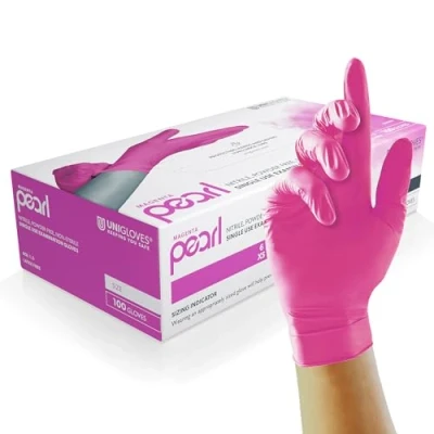 Abbildung von Magenta Pearl Nitril Gr. S 100 Handschuhe
