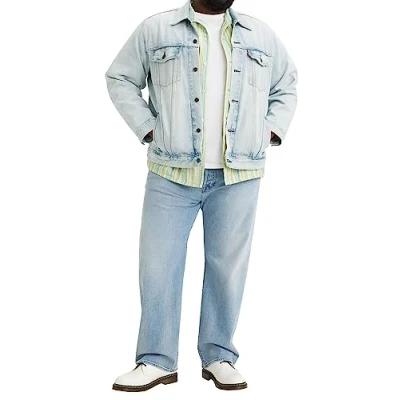 Abbildung von Levi&#039;s Plus 501 Original Jeans Straight Leg light blue denim,, Herren, Größe: 46x32, denim,