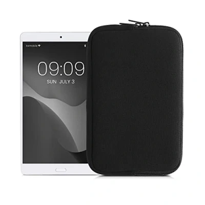 Abbildung von kwmobile Tablet Hülle kompatibel mit 8&quot; 8,4&quot; Universal Neopren Tasche Cover Case Schutzhülle Sleeve in Schwarz
