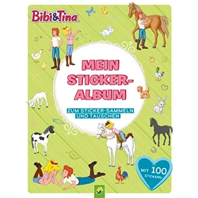 Abbildung von Bibi &amp; Tina Mein Stickeralbum mit 100 Stickern: 24 beschichtete Seiten für das einfache Ablösen und Tauschen deiner Stickersammlung Ab 3 Jahren