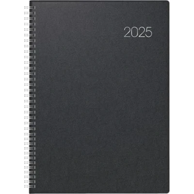 Abbildung von BRUNNEN Buchkalender Modell 787 (2025), 1 Seite = Tag, A4, 416 Seiten, Balacron Einband, schwarz