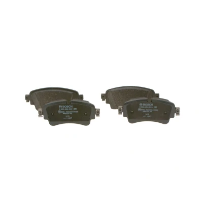 Abbildung von BOSCH 0 986 494 833 Bremsbelagsatz Low Metallic mit Anti Quietsch Blech AUDI: A4 B9 Saloon, A6 C8 A5 Sportback, VOLKSWAGEN: Touareg III