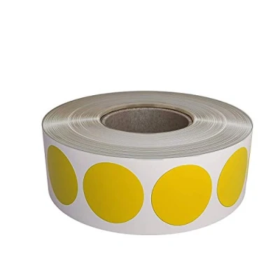 Abbildung von Aufkleber Gelb 19 mm Klebepunkte 1,9 cm Sticker 1050 Stück von Royal Green