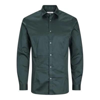 Abbildung von Jack &amp; Jones Premium Parma Businesshemd Darkest spruce, Herren, Größe: Small, spruce