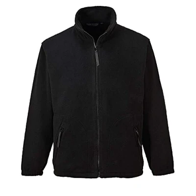Abbildung von Portwest Argyll warme Fleecejacke, Größe: 4XL, Farbe: Schwarz, F400BKR4XL