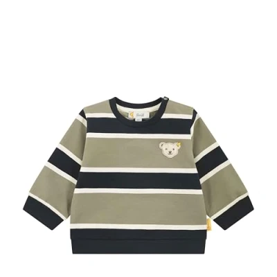Abbildung von Steiff Sweatshirt EU Größe 62 vetiver, Jungen Langarm Sweatshirt, Longsleeve für Babys, Pullover langärmelig, Baby Oberteil, ideales Basic Shirt, bequem und weich, waschmaschinenfest