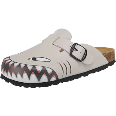 Abbildung von Lico BIOLINE CLOG HAI Jungen Clogs, Grau, 33 EU