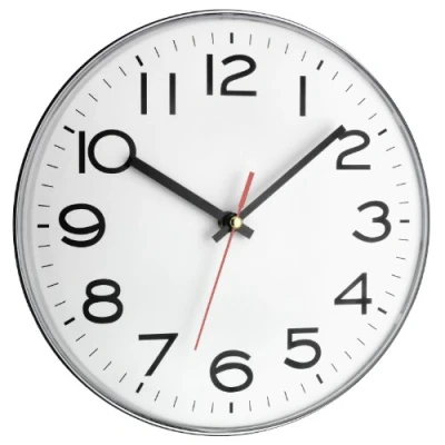 Abbildung von TFA Dostmann Analoge Wanduhr, 60.3017, Quarzuhr mit großen Ziffern, Küchenuhr, modern, tickend, weiß, 28cm
