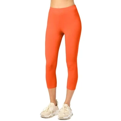 Abbildung von Merry Style Damen 3/4 Leggings Capri Sportleggings MS10 199 (Rost,XL)