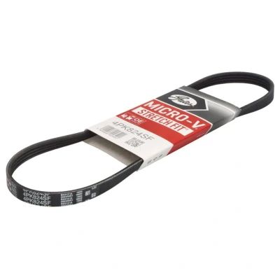 Abbildung von GATES 4PK824SF Keilrippenriemen 824 4 Polyester, EPDM (Ethylen Propylen Dien Kautschuk) BMW: 5 Touring, Saloon, 7