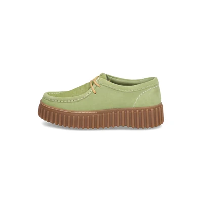 Abbildung von Clarks Torhill BEE Sportlicher Schnürer, Damen, Größe: 38, Apple Veloursleder