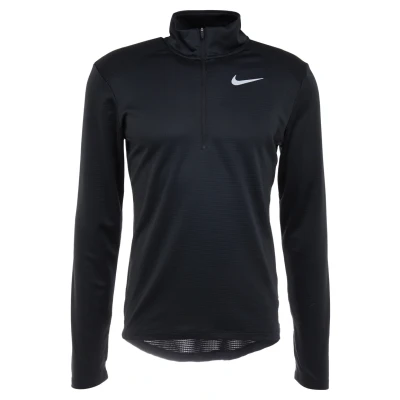 Abbildung von Nike Pacer Half Zip Laufshirt Herren Schwarz, Größe XXL