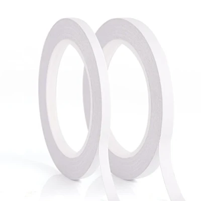 Abbildung von KUUQA 2 Rollen selbstklebendes doppelseitiges Klebeband für Klassenarbeiten im Büro mit 25 Metern pro Rolle (6 mm und 9 mm)